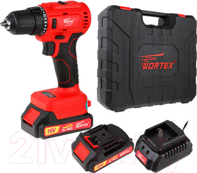Аккумуляторная дрель-шуруповерт Wortex BD 2025 DLi (BD2025DLi1029)