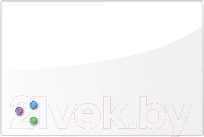 Магнитно-маркерная доска Brauberg Стеклянная / 236744 (белый)