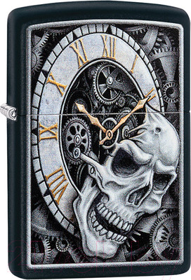 Зажигалка Zippo Skull Clock Design / 29854
