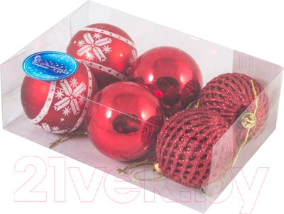 Набор шаров новогодних Волшебная страна SYCB17-013 / 003422 (6шт)