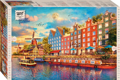 Пазл Step Puzzle Romantic Travel. Амстердам / 79153 (1000эл)