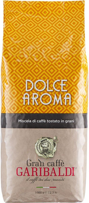 Кофе в зернах Garibaldi Dolce Aroma 70% арабика 30% робуста (1кг)