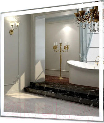 Зеркало Пекам Greta 60x50 / greta-60x50 (с подсветкой)