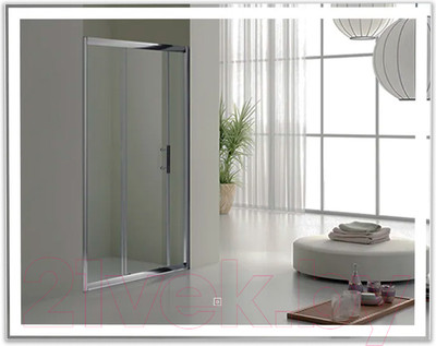 Зеркало Пекам Greta 80x50 / greta-80x50s (с подсветкой и сенсором на прикосновение)