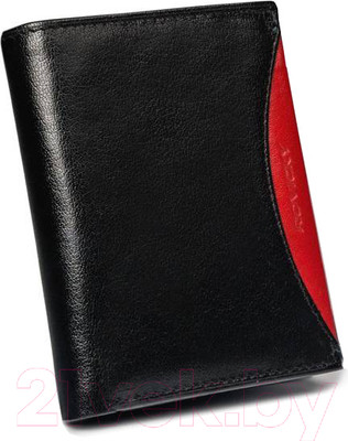 Портмоне Cedar Rovicky 1502-03-BOR-1133 (черный/красный)