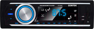 Бездисковая автомагнитола Centek CT-8107