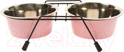 Набор мисок для животных Duvo Plus 52020330 (розовый)