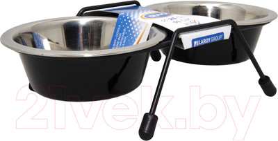 Набор мисок для животных Duvo Plus 52020320 (черный)