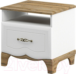 Прикроватная тумба Мебель-Неман Тиффани МН-041-02 (белый/прованс)