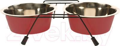 Набор мисок для животных Duvo Plus 52020330 (красный)