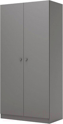 Шкаф Polini Kids Simple двухсекционный / 0001230.42 (серый)