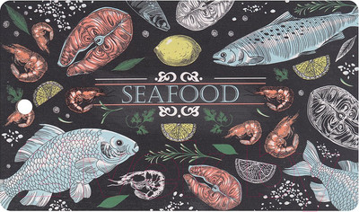 Разделочная доска Мультидом Рыбное ассорти МТ18-22
