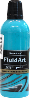 Акриловая краска KolerPark Fluid Art Жидкий акрил (80мл, морской)