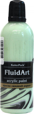 Акриловая краска KolerPark Fluid Art Жидкий акрил (80мл, яблочный)