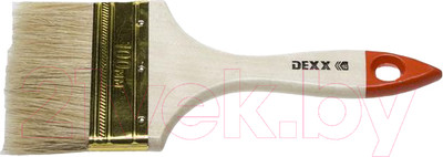 Кисть малярная Dexx 0100-100-z02 плоская (100мм, натуральная щетина)