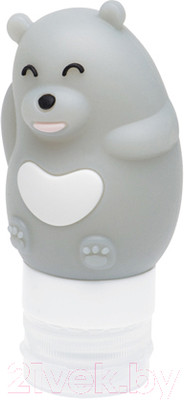 Флакон для косметики Dewal Beauty Медведь DFZ-7 (серый)