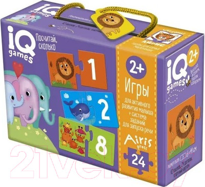 Развивающие карточки Айрис-пресс IQ игры. Посчитай сколько / 9785811277391