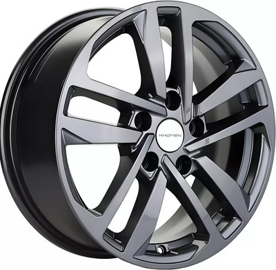 Литой диск Khomen KHW1612 16x6.5" 5x114.3мм DIA 60.1мм ET 45мм Gray (ZV_16 Camry/Corolla/Grand Vitara)