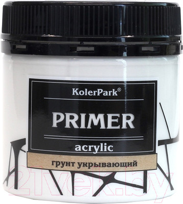 Грунт художественный KolerPark Акриловый (150мл, белый)