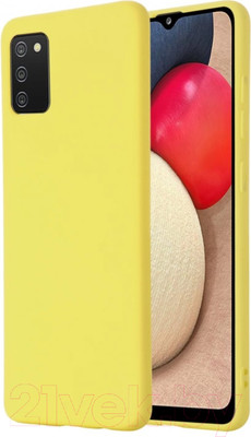 Чехол-накладка Case Cheap Liquid для Galaxy A02s (желтый)