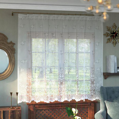 Гардина Лента м489а (165x200, белый)