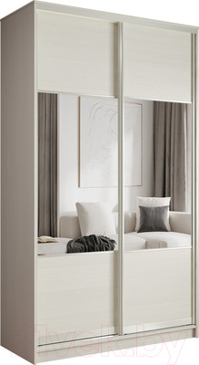 Шкаф-купе Евва 158 BBZ.01 / АЭП ШК.2 01 (бодега/бодега/жемчуг зерно)