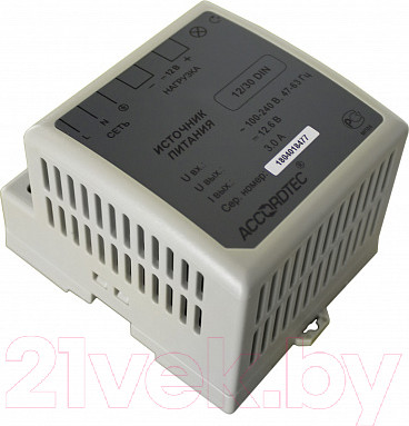Блок питания для камеры видеонаблюдения AccordTec АТ-12/30 DIN