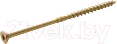 Саморез ЕКТ Усиленный по дереву TORX20 4.0x50 потайной / B009189 (90шт, желтый цинк)