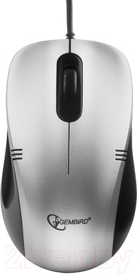 Мышь Gembird MOP-100-S (серебристый)