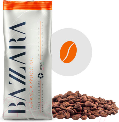 Кофе в зернах Bazzara Grancappuccino (1кг)