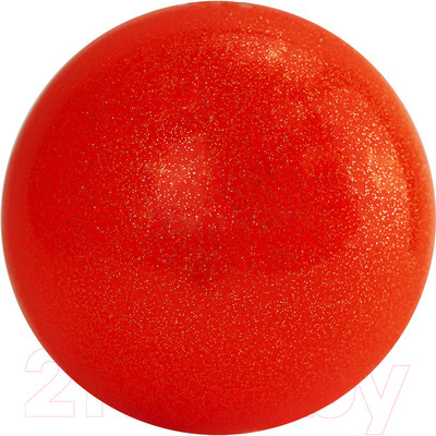 Мяч для художественной гимнастики Torres AGP-19-06 (оранжевый/блестки)