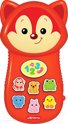 Развивающая игрушка Азбукварик Телефончик Лисичка / 2972