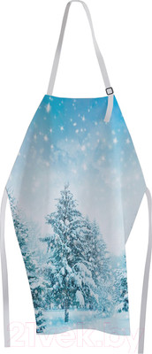 Кухонный фартук JoyArty Зима в лесу / ap-44969