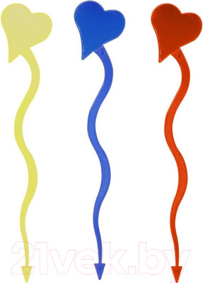 Набор палочек для коктейля Fackelmann Сердце / 5281 (10шт)