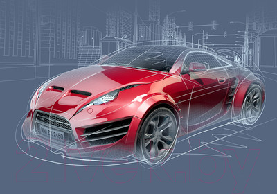 Фотообои листовые Citydecor Автостиль (200x140)