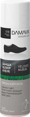 Краска для обуви Damavik Для замши велюра нубука / 9003-012 (250мл, темно-коричневый)