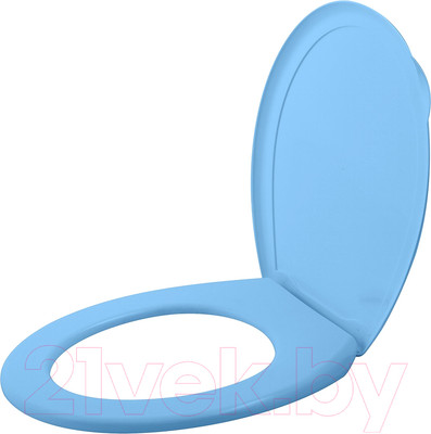 Сиденье для унитаза Мультидом СГ72-42 (голубой)