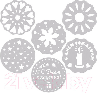 Набор трафаретов кондитерских Мультидом VL80-283