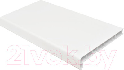 Подоконник VPL Премиум с заглушкой 350x2000 (сатин белый)