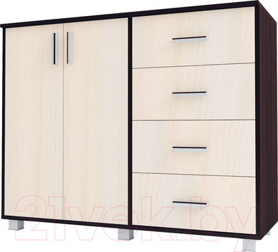 Тумба Аквилон №16 1160 (венге/млечный дуб)