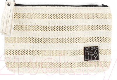 Косметичка Dewal Beauty Рогожка / BG-10 (бежевый светлый)