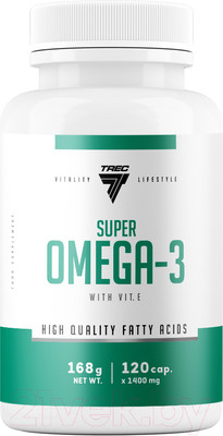 Жирные кислоты Trec Nutrition Super Omega-3 (120 капсул)
