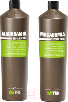 Шампунь для волос Kaypro Special Care Macadamia для ломких и чувствительных волос (2x1л)