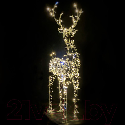 Светодиодная фигура 3D Decowelder Каркас Олень 1.9м 24V (теплый белый)