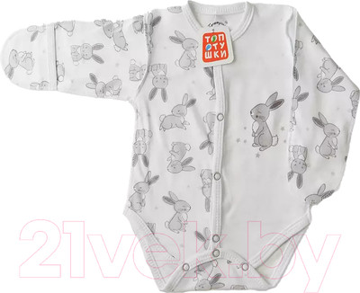 Боди для малышей Топотушки Зайчата с царапками / 6748-56