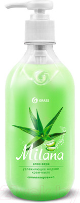 Мыло жидкое Grass Milana Алоэ Вера / 126600 (500мл)