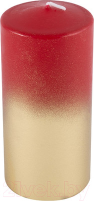 Свеча Волшебная страна Deco Christmas / 103386 (бордовый/золото)