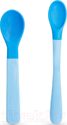 Набор столовых ложек для кормления Baboo 10-033 (2шт, голубой)