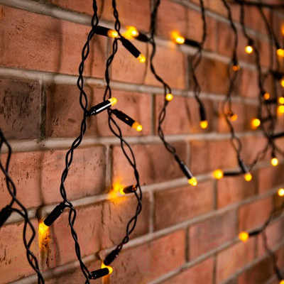 Светодиодная бахрома Neon-Night Айсикл 255-176 (4.8x0.6м, теплый белый)