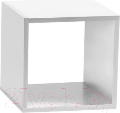 Полка-ячейка Bon Mebel Куб-1 (белый)